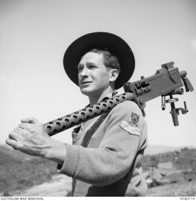 Korea. 28 May 1952. Corporal C. J. Henderson of Haberfield, NSW, and of ...