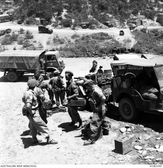 Unidentified soldiers, probably from the 1st Battalion, The Royal ...
