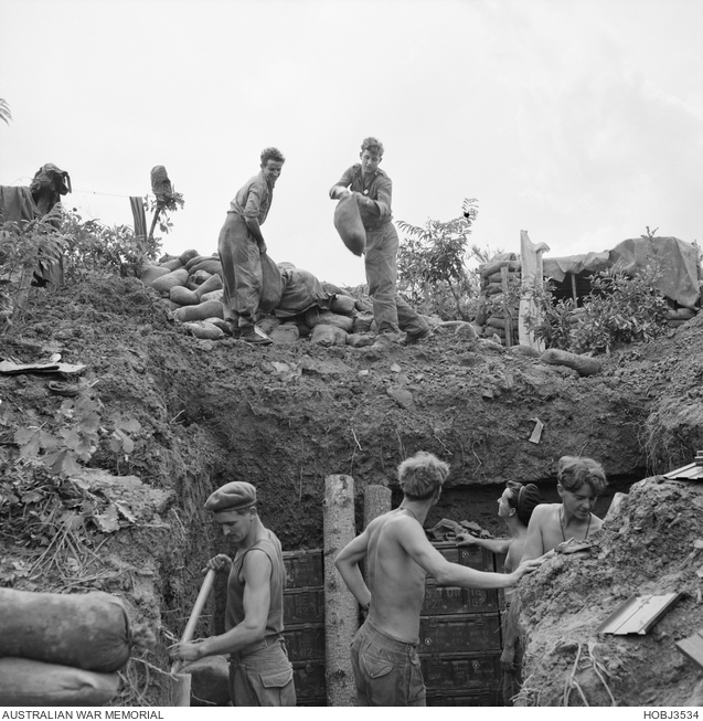 Unidentified men of B Company, The 1st Battalion, the Royal Australian ...
