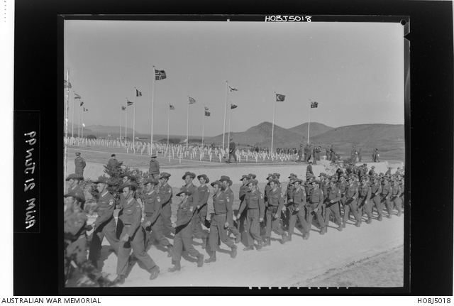 Pusan, Korea. April 1954. Just before the departure for home of the 2nd ...