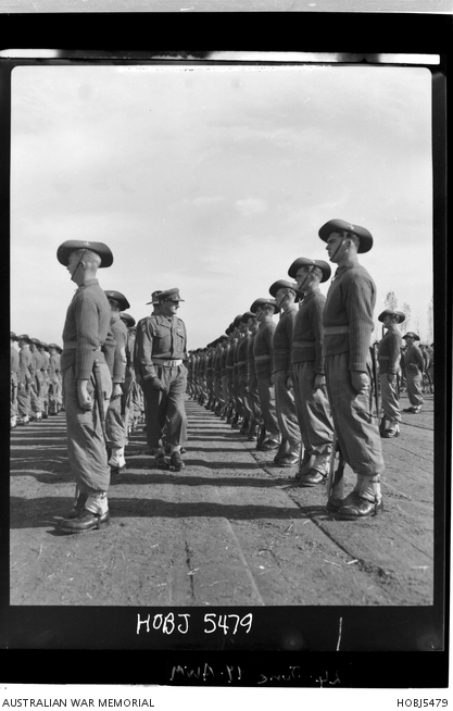 Korea. 4 November 1954. The Royal Australian Regiment (RAR) holds a ...