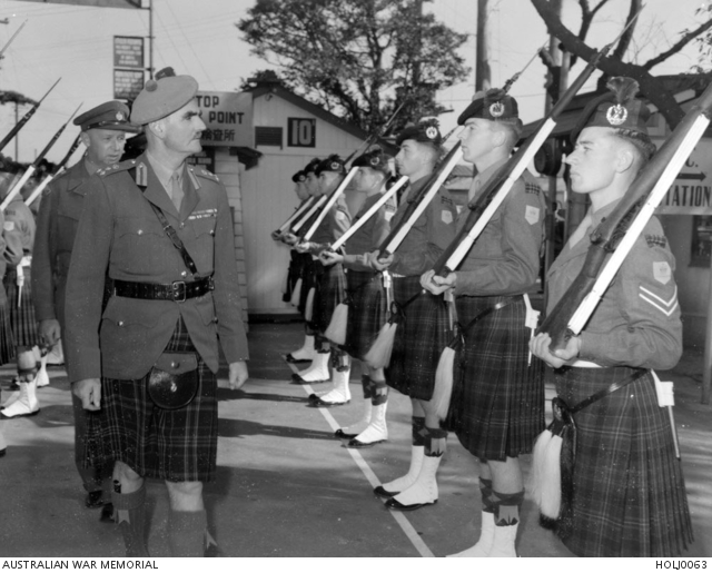 The Chief of Staff, British Commonwealth Force Korea (BCFK) inspects ...