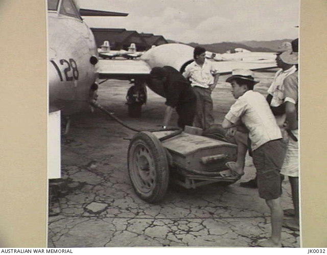 IWAKUNI, JAPAN. 1951. A1205 LEADING AIRCRAFTMAN G.D. JOHNSTON, RAAF ...