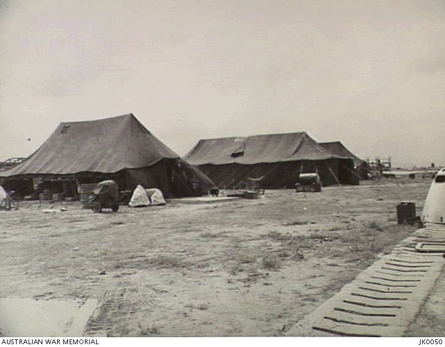 KIMPO SOUTH KOREA 1951 MAINTENANCE HEADQUARTERS ON THE TARMAC OF NO 