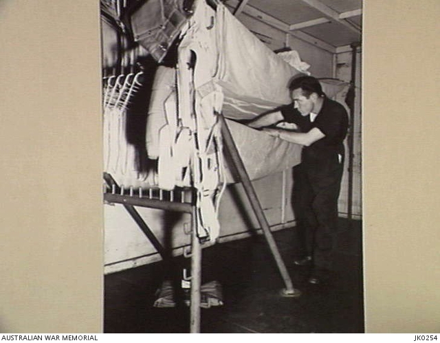 IWAKUNI, JAPAN. 1952. SERGEANT R. MILLIGAN OF 491 MAINTENANCE SQUADRON ...