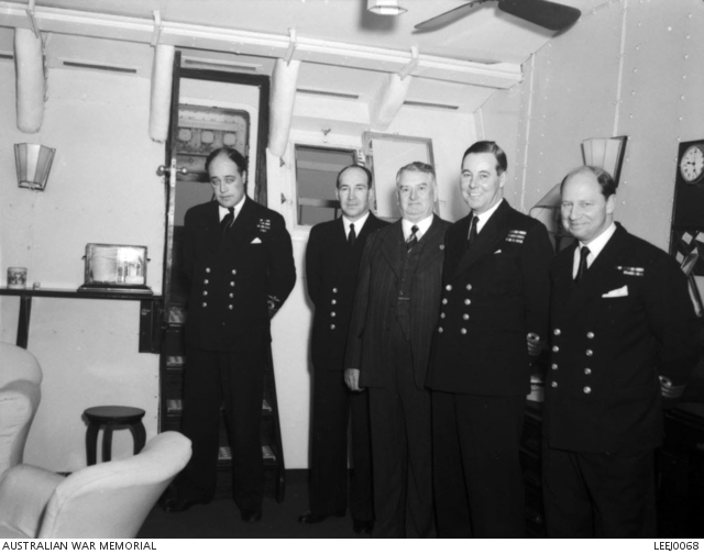 Josiah Francis, Australian Minister for the Army (right), is on a tour