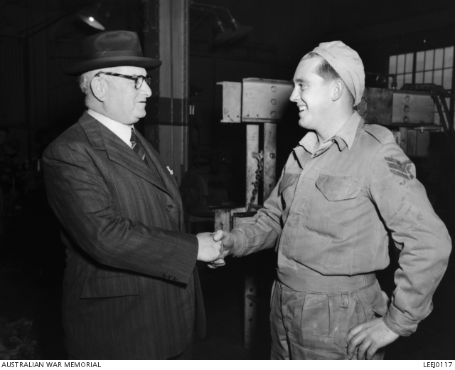Josiah Francis, Australian Minister for the Army is on a tour of