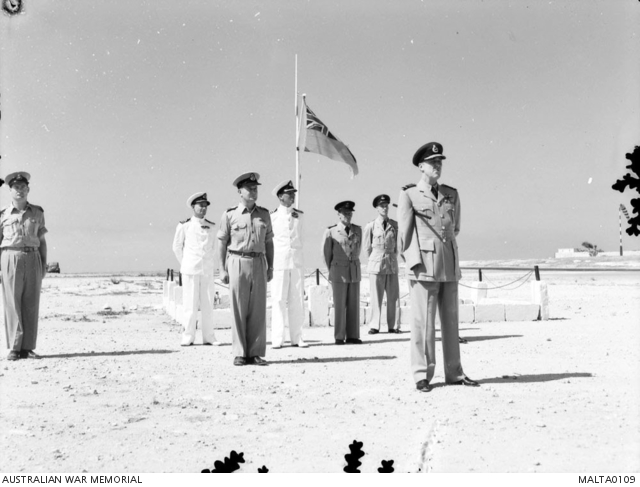 Air Chief Marshal Sir Arthur Sanders CBE addresses a parade of ...