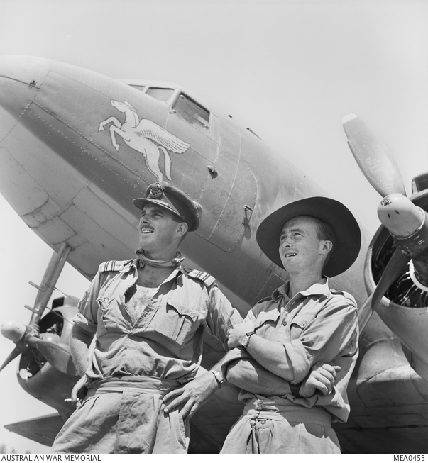 Sicily, Italy. 1943. Flight Lieutenant G. Freeman of Brisbane, Qld, and ...
