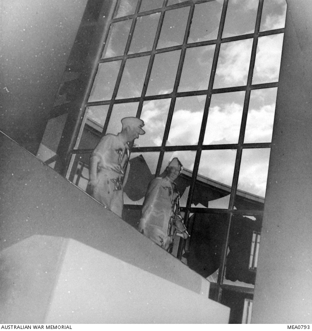 Foggia, Italy. 1943. RAAF Padre R. Davies and Medical Officer Flight ...