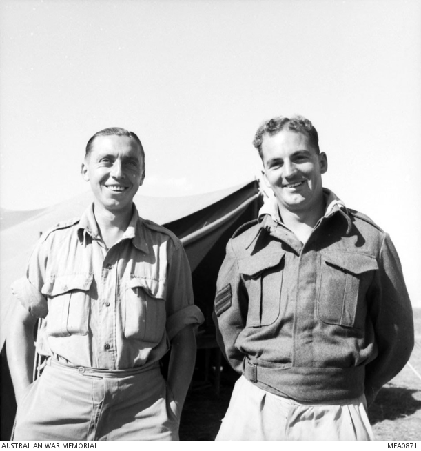 Italy. 1943. Portrait of Sergeant Garth Matheson of Australia (right ...
