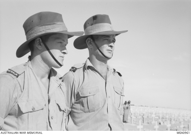 El Alamein, Egypt. 11 November 1943. An informal portrait of brothers ...