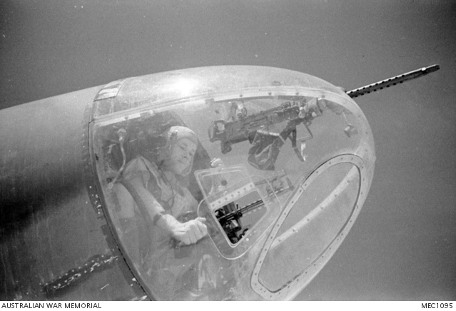 Bone, Algeria. March 1943. View of a bomb aimer of No. 14 Squadron RAF ...
