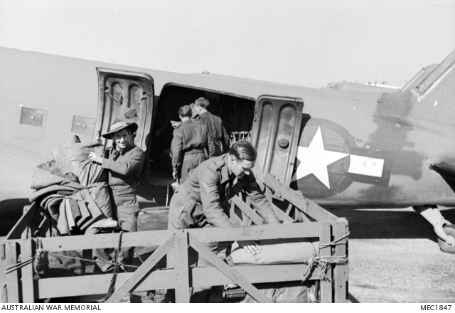 Gibraltar. 31 January 1945. Members of the ground crew of No. 458 ...