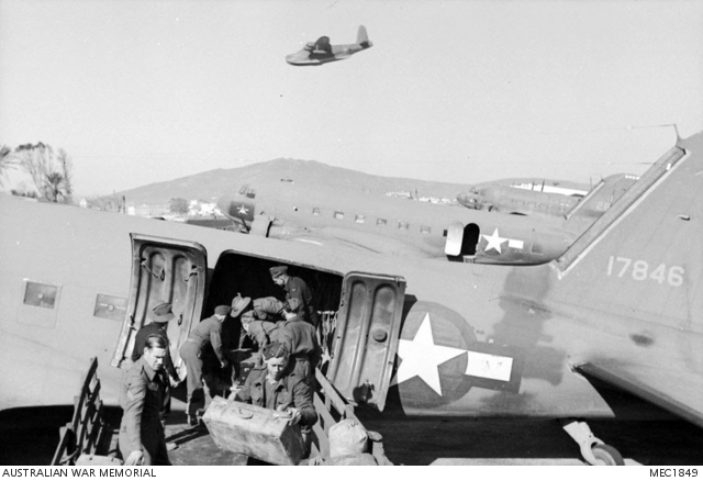 Gibraltar. 31 January 1945. Members of the ground crew of No. 458 ...
