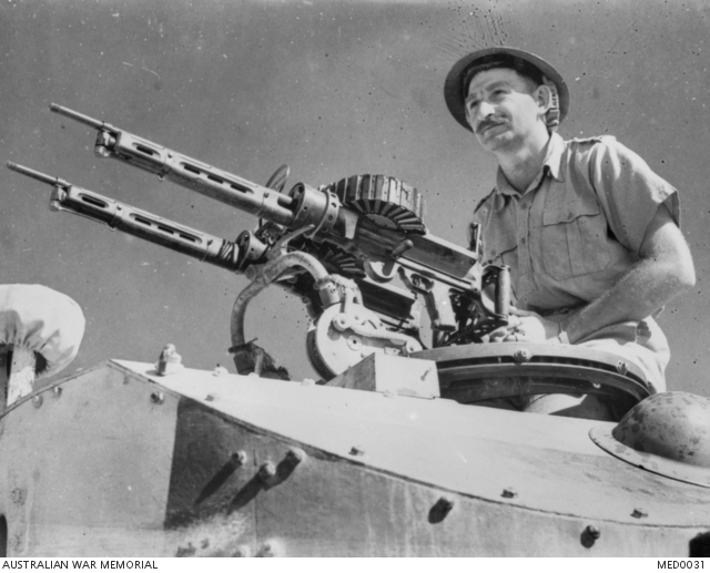 North Africa. c. December 1941. In his multi-gunned turret ...