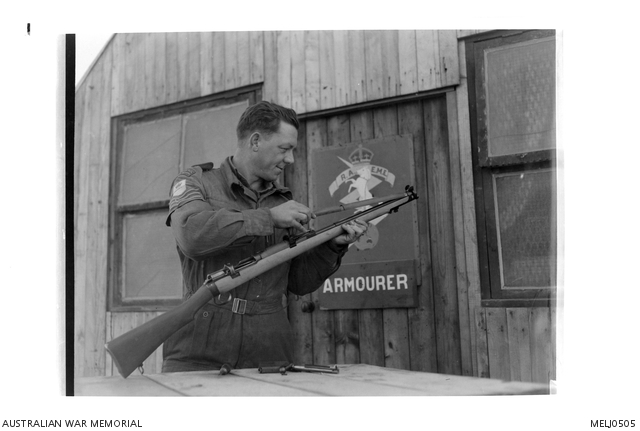 Armourer with the 1st Battalion, The Royal Australian Regiment (1RAR ...