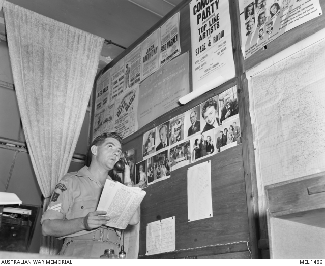 On the telephone at the Britcom Broadcasting Unit, Kure, Japan, is the ...