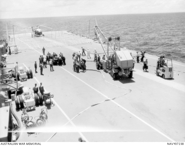 A busy day during flying operations on the flight deck of the aircraft ...