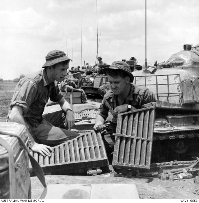 At the Fire Support Base Black Horse, Phuoc Tuy Province, South Vietnam ...