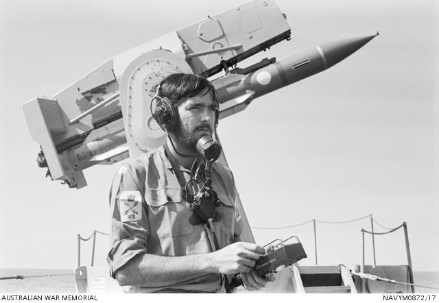 The RAN guided missile destroyer HMAS Perth (II) is on its third ...