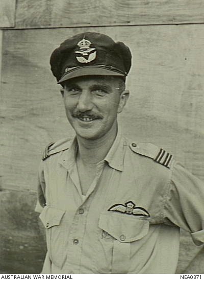 Mareeba, Qld. 1944-03-15. Informal portrait of 411028 Flight Lieutenant ...