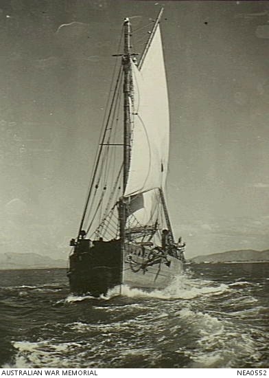 At Sea. Qld. 1944-09-14. RAAF ketch 06-11, formerly 