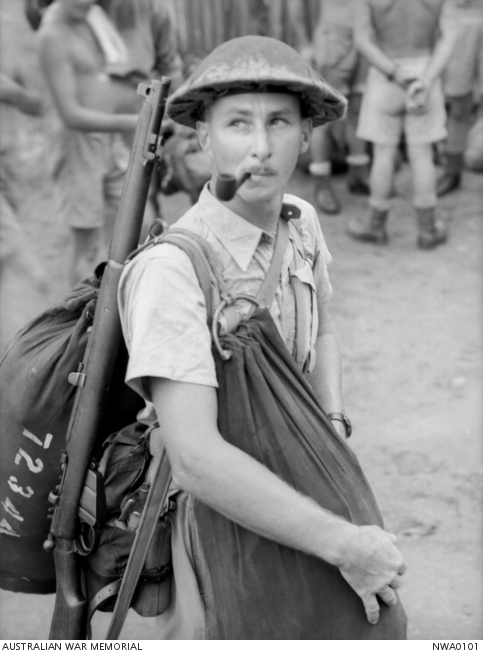 Darwin area, NT. February 1943. Aircraftman 1 J. Brandt of Brisbane ...