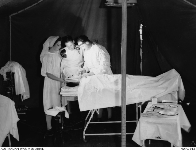Darwin area, NT. c. June 1943. RAAF Nursing Service Sister S. Wynne and ...