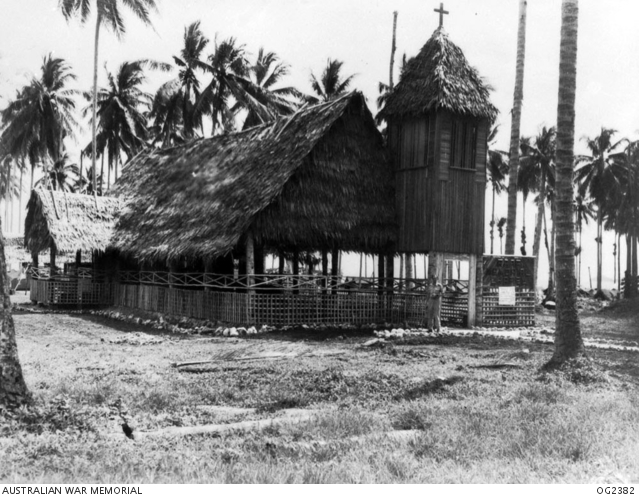 MADANG, NEW GUINEA. 1944-12-19. A SIDE VIEW OF THE RAAF MEMORIAL CHAPEL ...