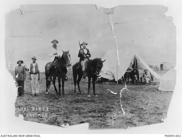 SOUTH AFRICA, 1899-1902. TWO MOUNTED MEMBERS OF TRANSVAAL'S 1ST IRISH ...