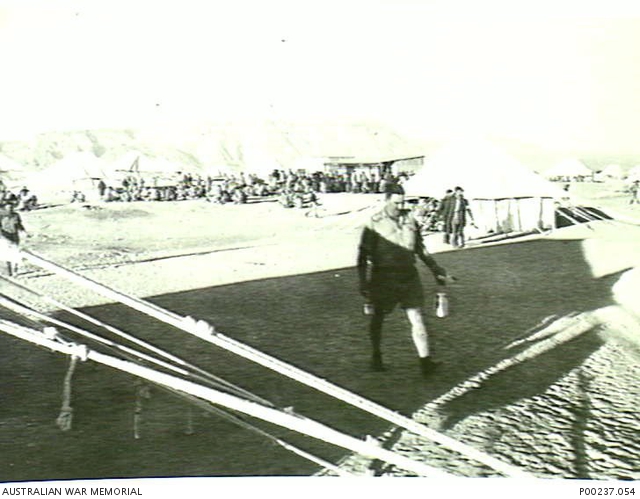 SUEZ CANAL, 1941. STAGING CAMP AT TEWFIK (ARAB BUR TAUFIQ) ACROSS THE ...