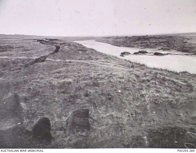 TUGELA RIVER, SOUTH AFRICA, C 1900. TRENCHES ALONG THE TUGELA RIVER ...