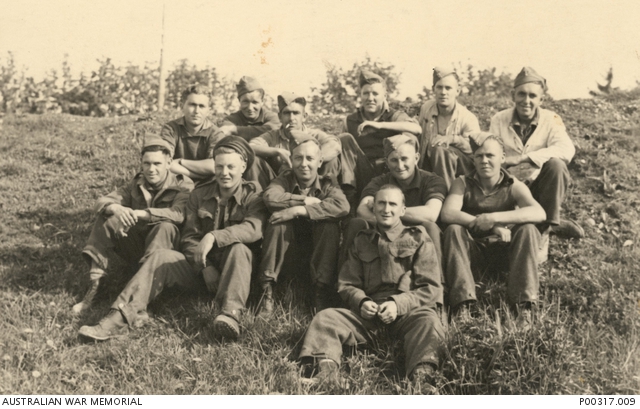 MUNICH, 1942. GROUP OF AUSTRALIAN PRISONERS OF WAR ON BUILDING SITE AT BERG AM LAIM, MUNICH. THE ...