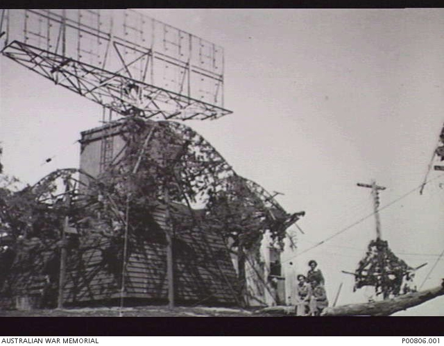 METUNG, VICTORIA, 1945-08-15. NO.15 RADAR STATION RAAF, CAMOUFLAGED ...
