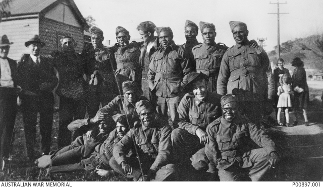 Group portrait of the Aboriginal Gum Leaf Band who performed at many ...