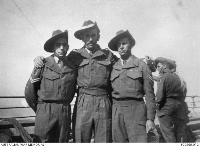 THREE MEMBERS OF 'A' COMPANY, 1 BATTALION, THE ROYAL AUSTRALIAN ...