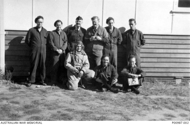 CANBERRA, ACT. C.1941. MEMBERS OF THE RAAF, POSSIBLY PARTICIPANTS IN A ...