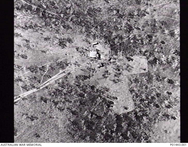 TOWNSVILLE, QLD. 1942. AERIAL VIEW OF THE OPERATIONS BUILDING FOR NO. 1 ...