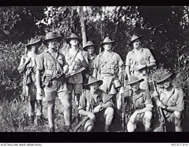 SEREMBAN, MALAYA? 1941. MEMBERS OF 2/19 BATTALION ON A JUNGLE PATROL ...