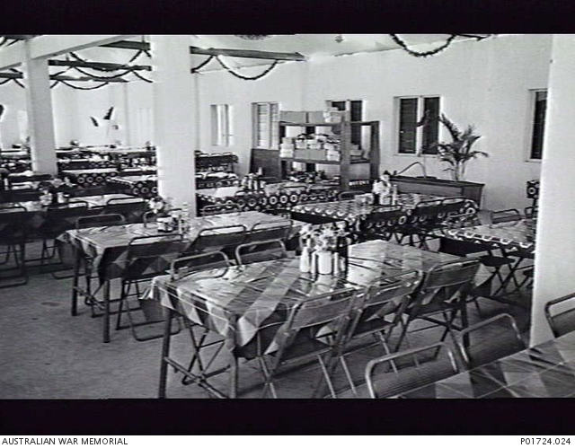 PHNOM PENH, CAMBODIA. 1993-03-31. INTERIOR OF THE OTHER RANKS MESS AT ...