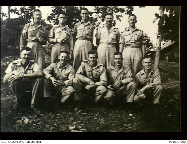 Laloki River Area, Port Moresby, New Guinea. 1943-04. Group portrait of ...