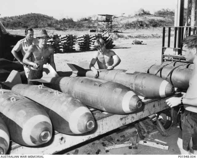 In the bomb dump at Phan Rang airbase three unidentified RAAF