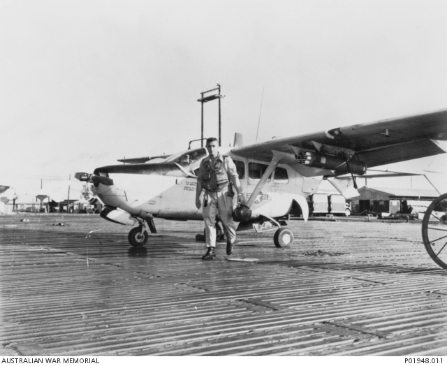 O35023 Wing Commander (Wing Cdr) Peter Geoffrey Larard, who commanded