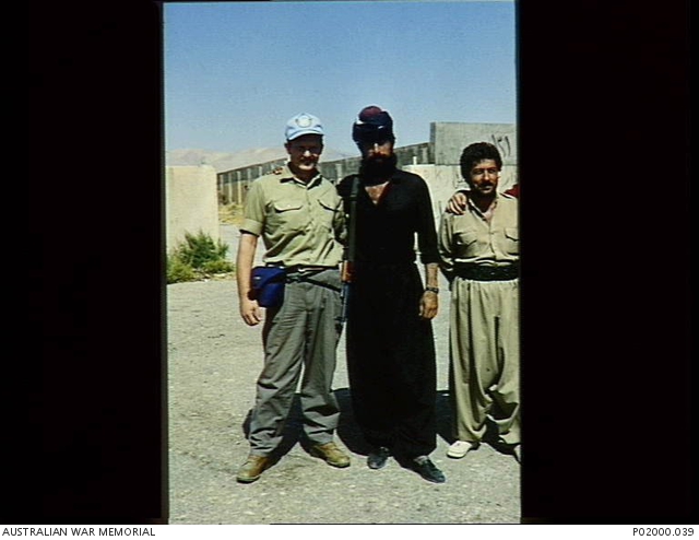 Sulahmaniyha, Iraq. 1992-09-28. Acting Squadron Leader Peter Bruce RAAF ...
