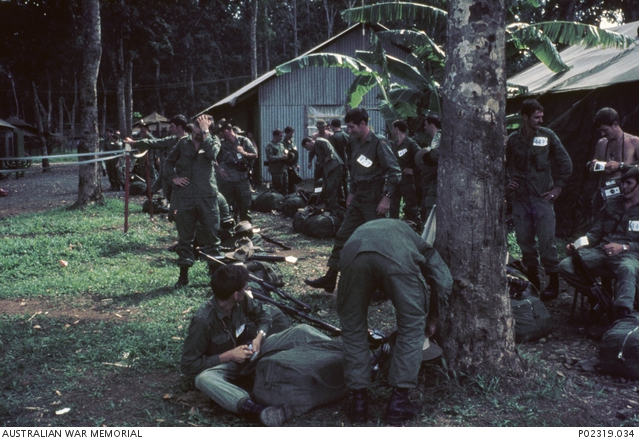 Members of Support Company, 2nd Battalion, The Royal Australian ...