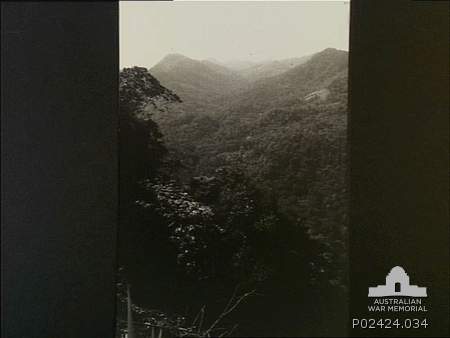 Imita Ridge, Papua, 1942-10. Looking from the top of Imita Ridge on the ...