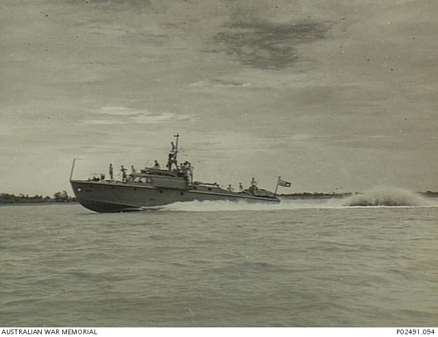 Bengal, India. c. 1945. A 'Miami' built Air/Sea Rescue launch going ...