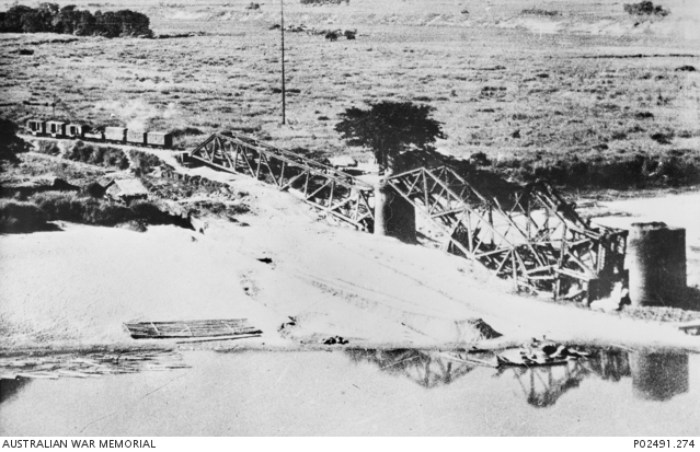 Myogwin, Burma. 14 February 1945. A blow to Japanese communications ...