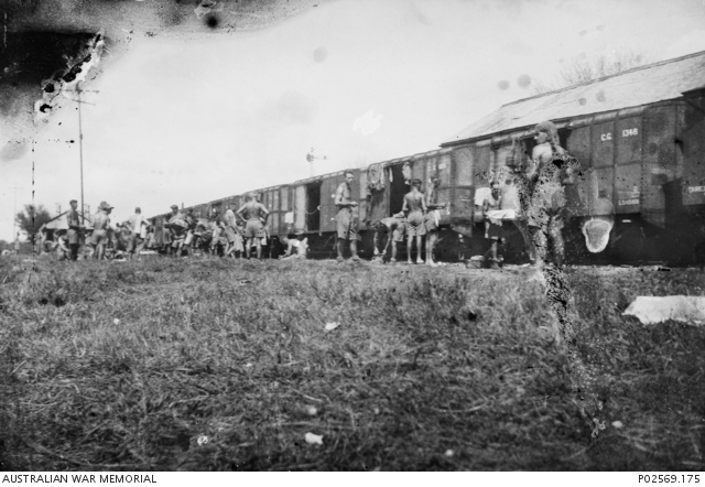 A train carrying members of 